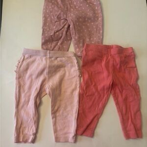 Carter's Pink Mix Girls' Stretch Leggings Trio